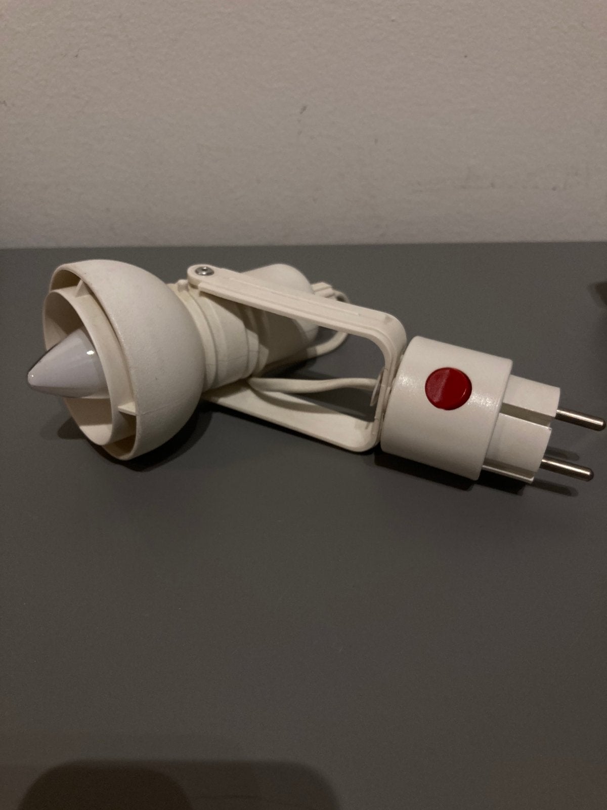Vintage verstelbare stekkerlamp, Verzenden, Gebruikt