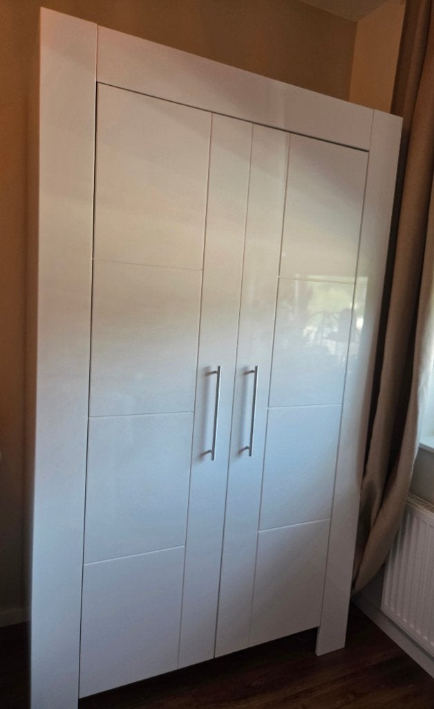 Bopita kledingkast Manhatten white high gloss, Ophalen, Gebruikt, Kast, 50 tot 70 cm
