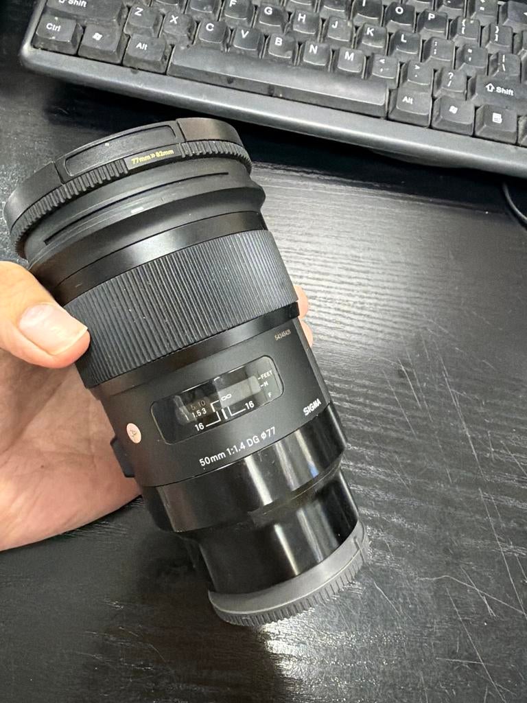 Sigma 50mm 1.4 DG Art Lens voor Sony E-mount, Audio, Tv en Foto, Fotografie | Lenzen en Objectieven, Ophalen of Verzenden, Zo goed als nieuw