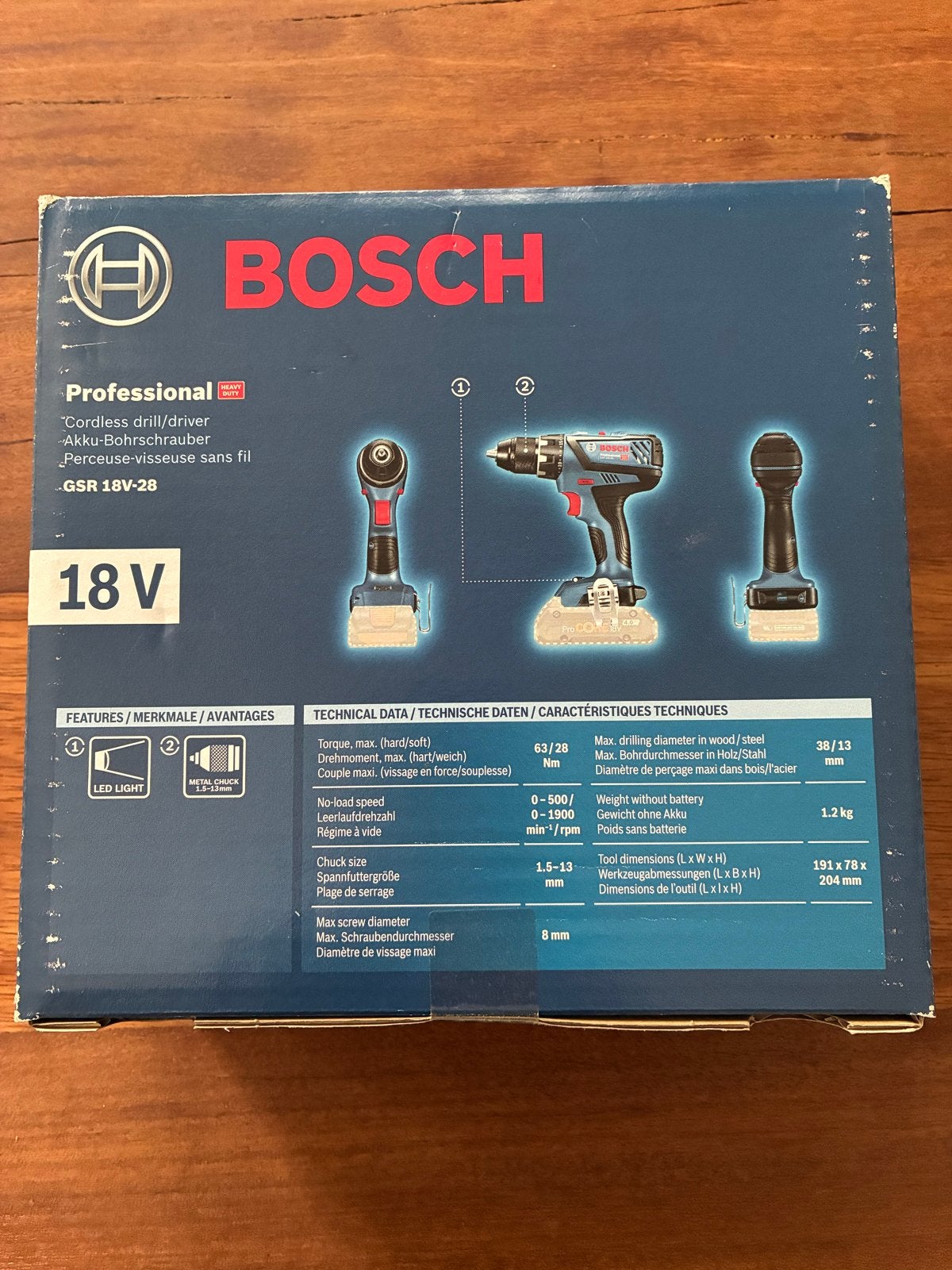 Foto 3 van Bosch Professional GSR 18V-28 63Nm Accuboormachine
