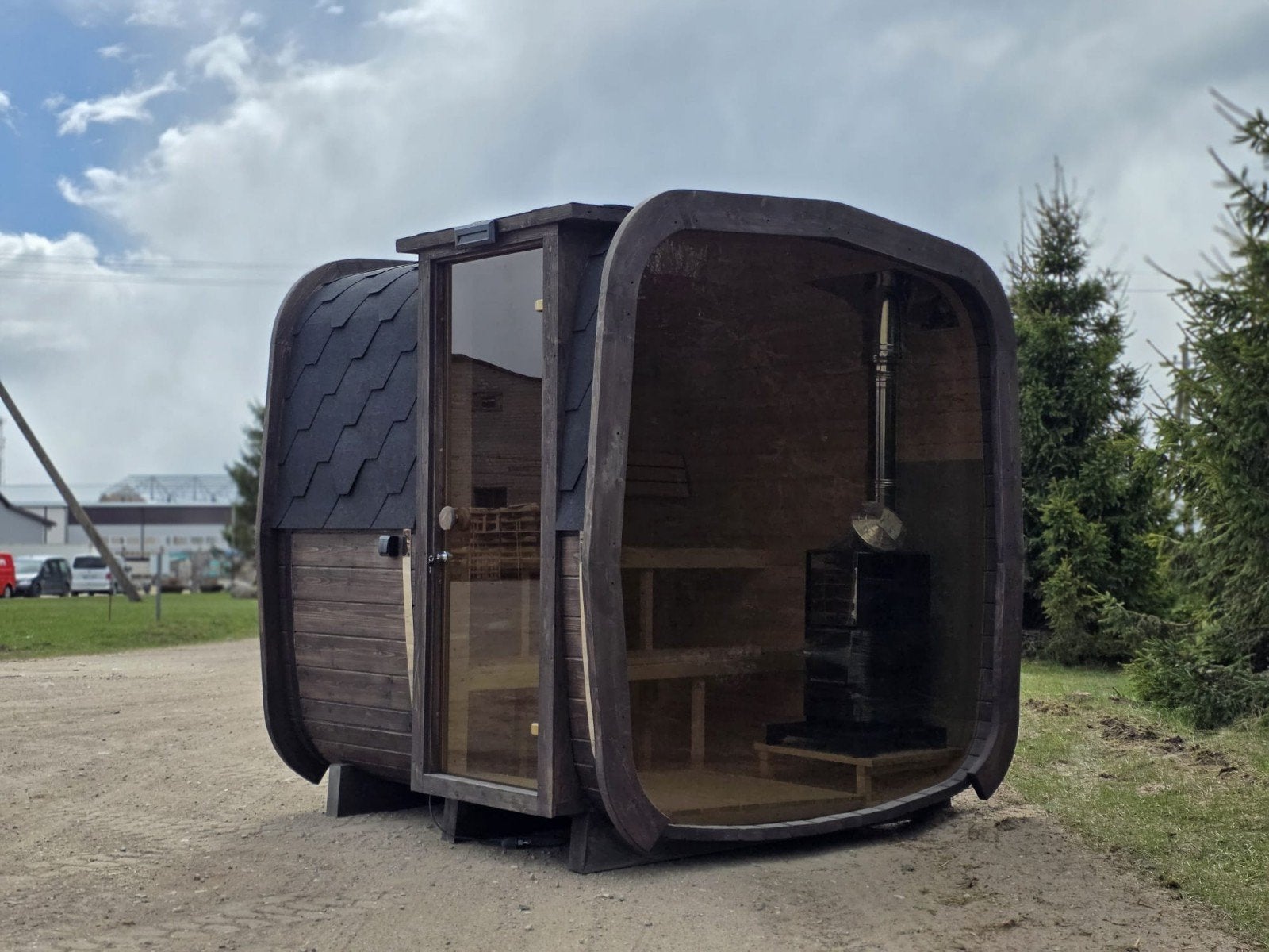 2M Cube Sauna Gratis Levering en Plaatsing - 10% KORTING, Ophalen of Verzenden, Nieuw, Fins of Traditioneel, Complete sauna