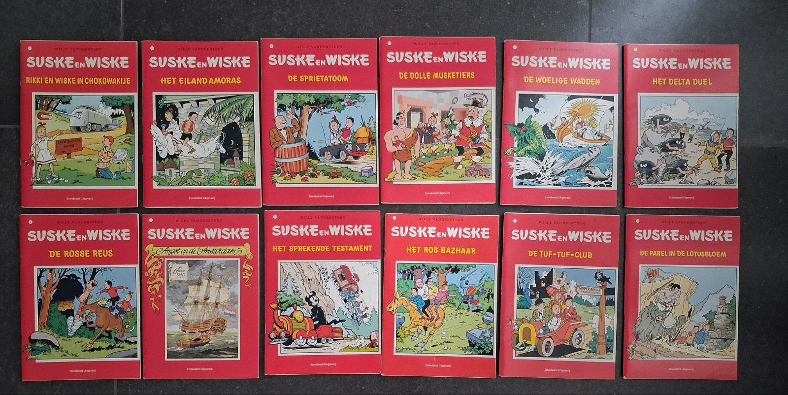 Suske en Wiske - Complete serie van 12 stripboeken, Boeken, Stripboeken, Meerdere stripboeken, Ophalen of Verzenden, Zo goed als nieuw