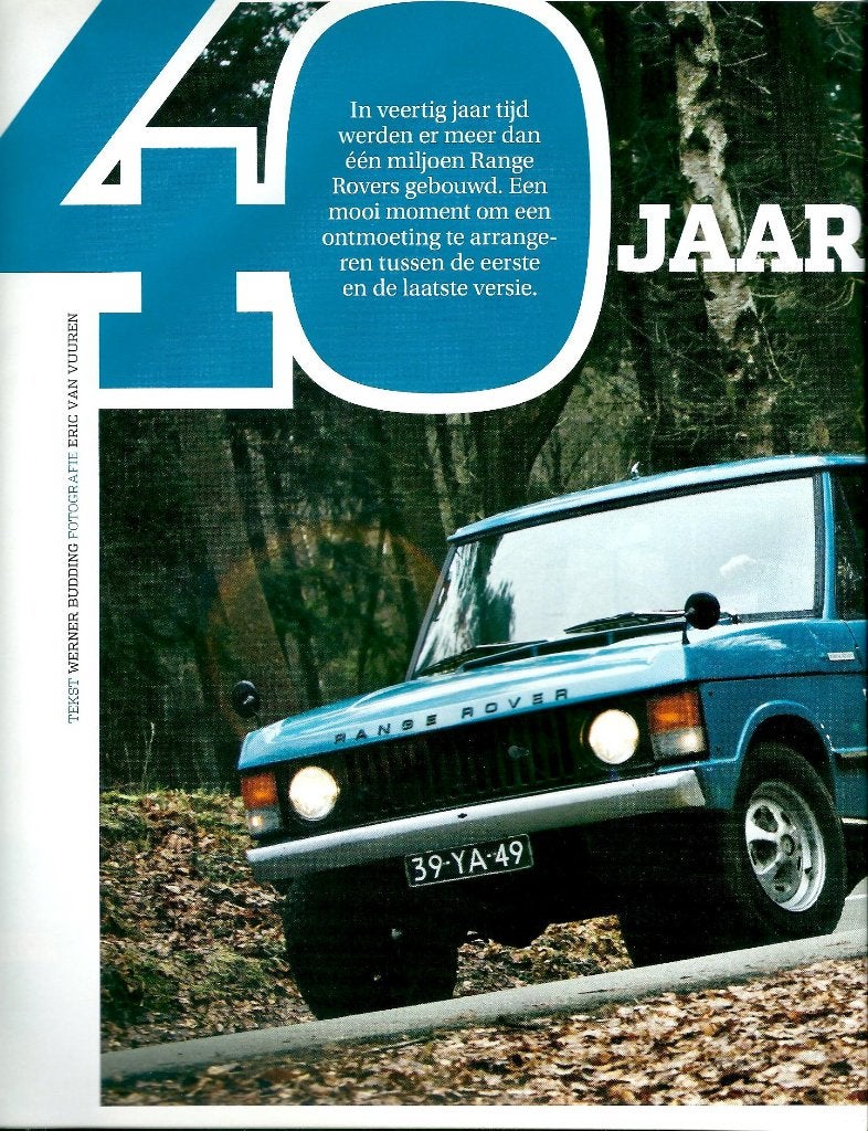 Autovisie dubbeltest Range Rover 1972 en Range Rover 2011, Ophalen of Verzenden, Gelezen, Overige merken