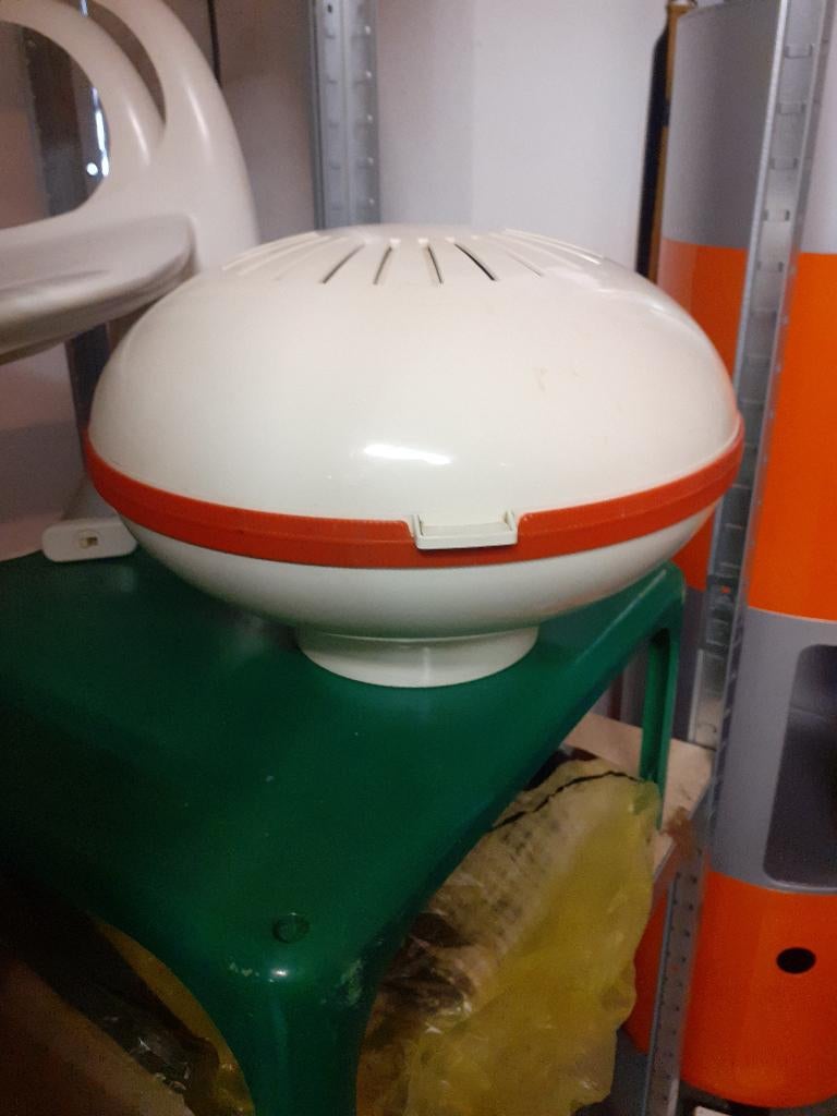 Flair space age jaren 70 design make up ufo spiegel en lamp, Minder dan 50 cm, Gebruikt, Rond, ?