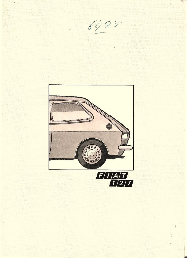 Fiat 127 brochure auto (fi24), Verzenden, Zo goed als nieuw, Overige merken