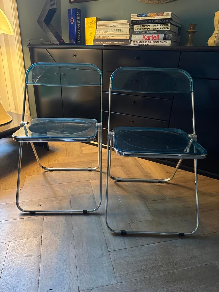 Plia vouwstoel Castelli, Kunststof, Gebruikt, Twee, Verzenden