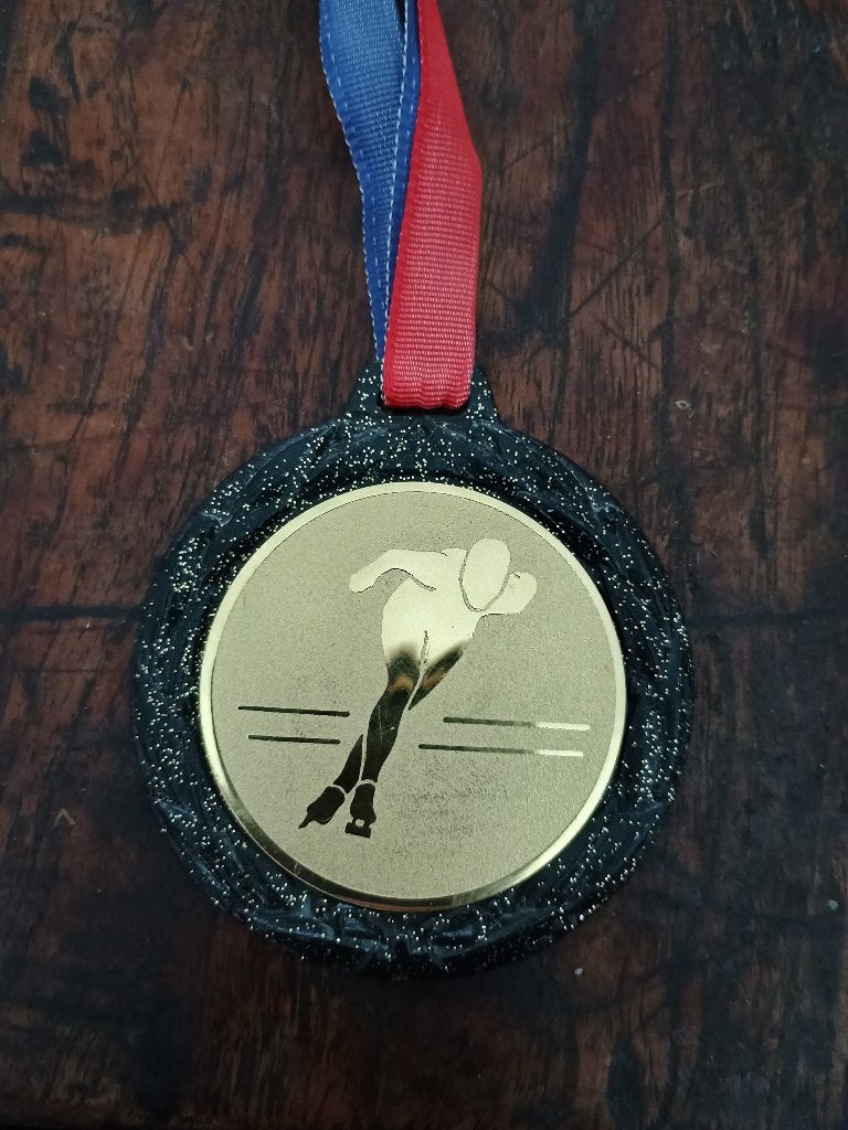 Schaatsmedaille, Postzegels en Munten, Penningen en Medailles, Verzenden, Overige materialen, Nederland