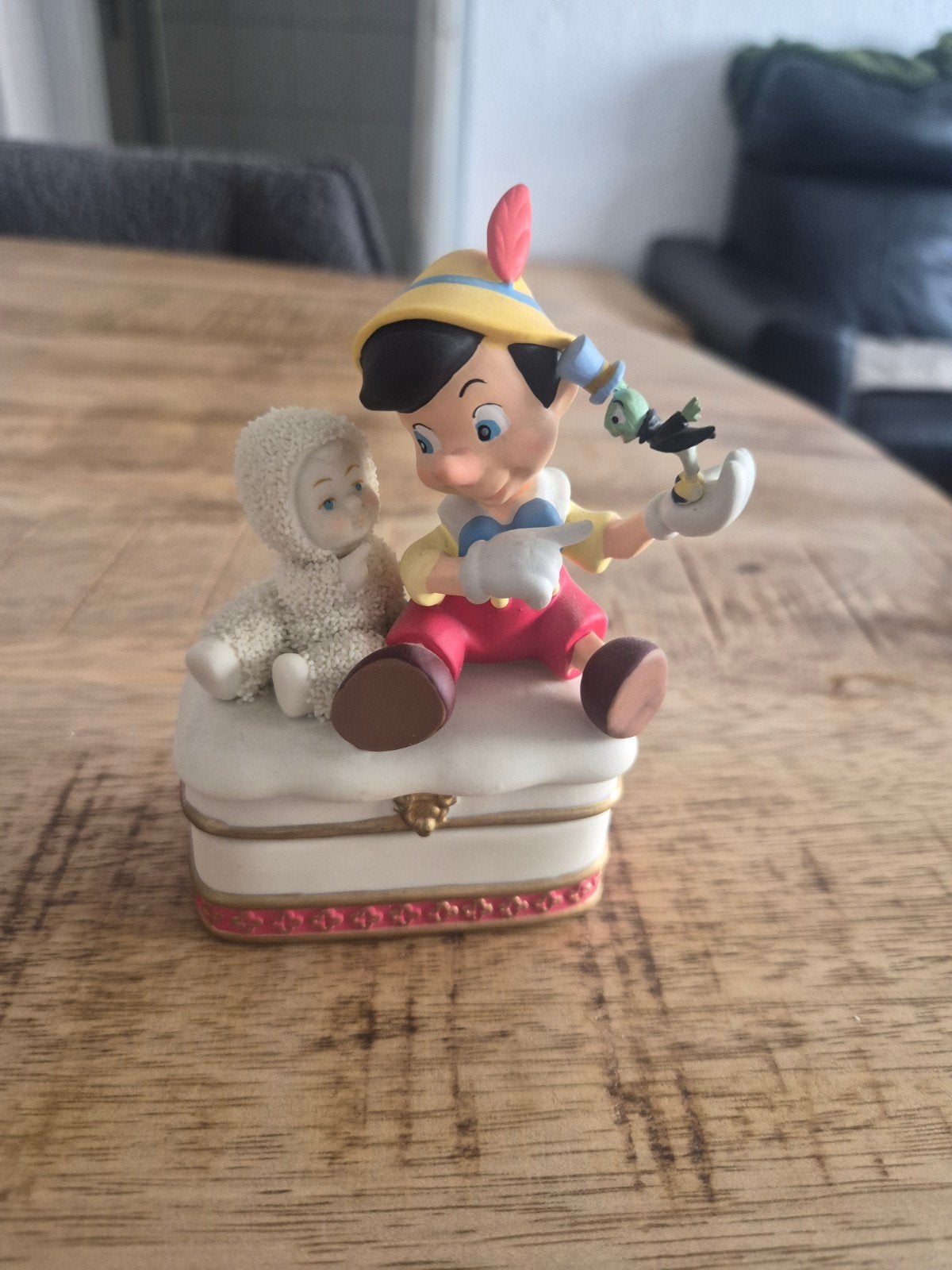 Zeldzaam Disney Pinokkio Beeldje - Snowbabies "Friends Come, Ophalen of Verzenden, Zo goed als nieuw