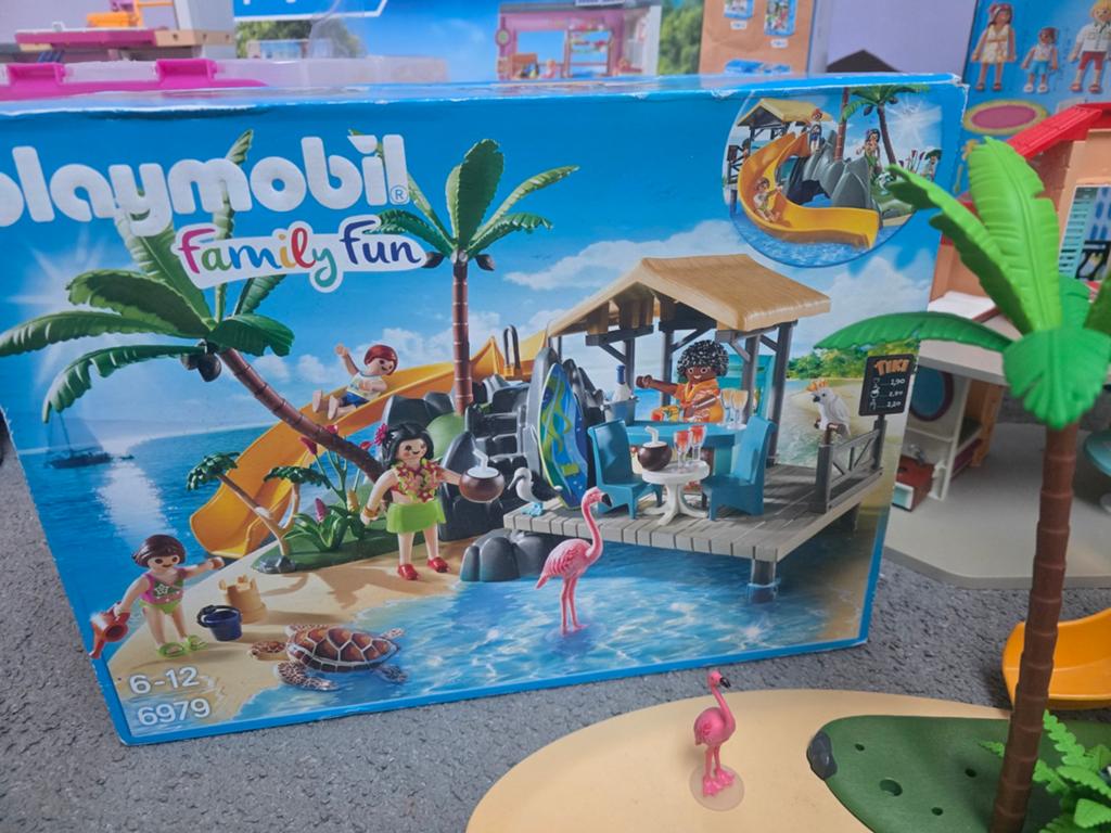 Playmobil Family Fun 6979 Tropisch Eiland met glijbaan, Ophalen of Verzenden, Gebruikt
