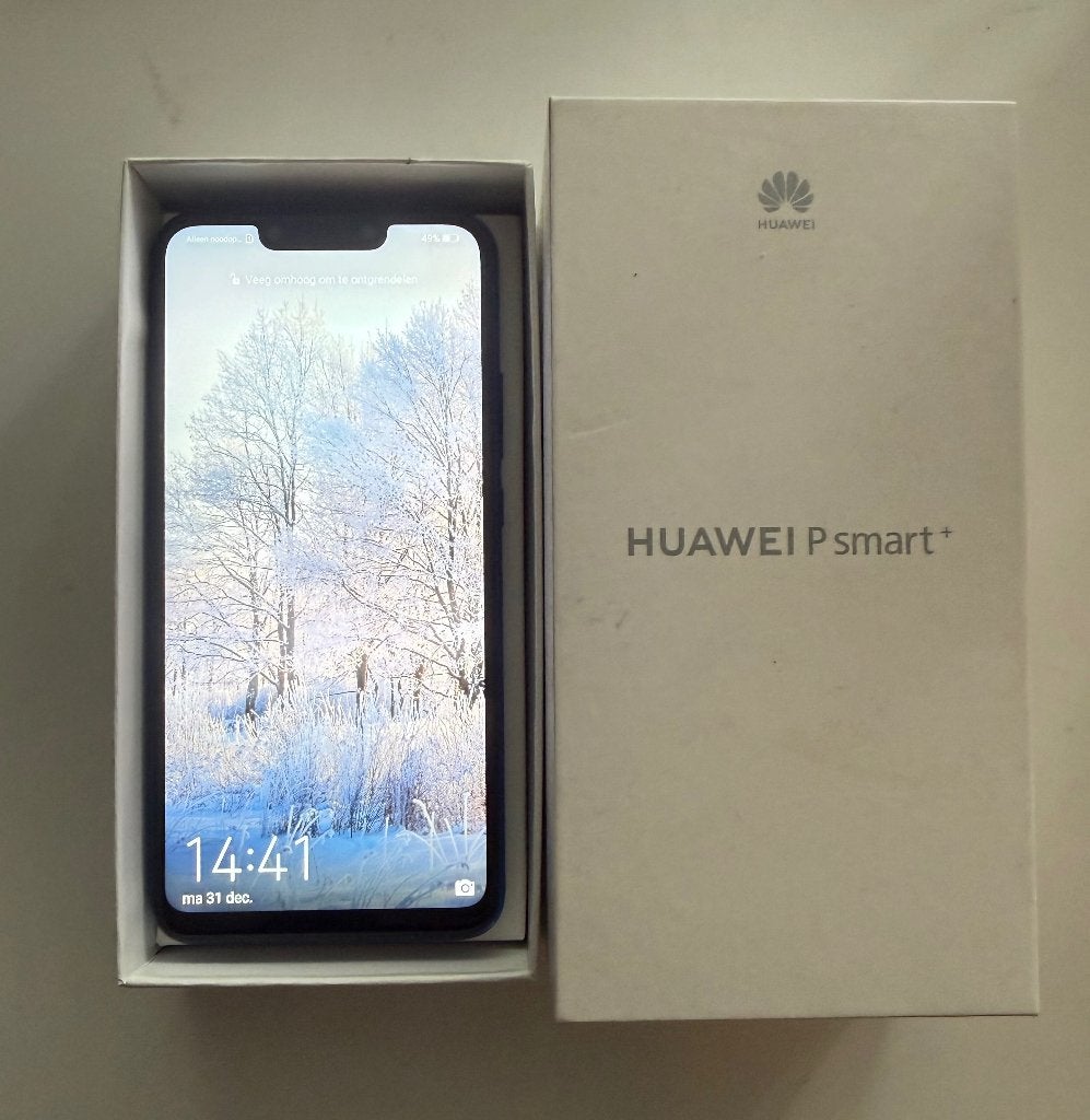 te koop of ruilen ZGAN Huawei P smart plus 64gb met Android, Zwart, Ophalen of Verzenden, Zo goed als nieuw, Zonder simlock