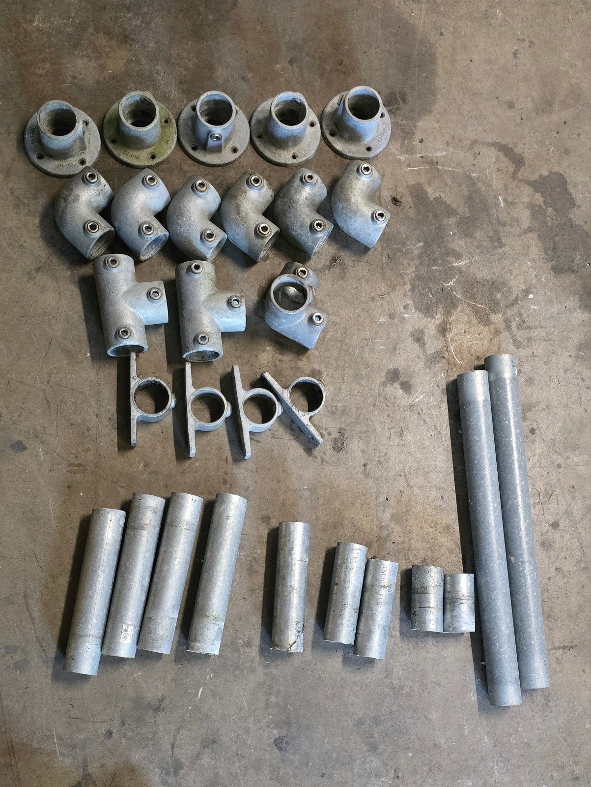 steigerbuizen en koppelingen 45 mm, Ophalen, Bochten, Gebruikt, Aluminium