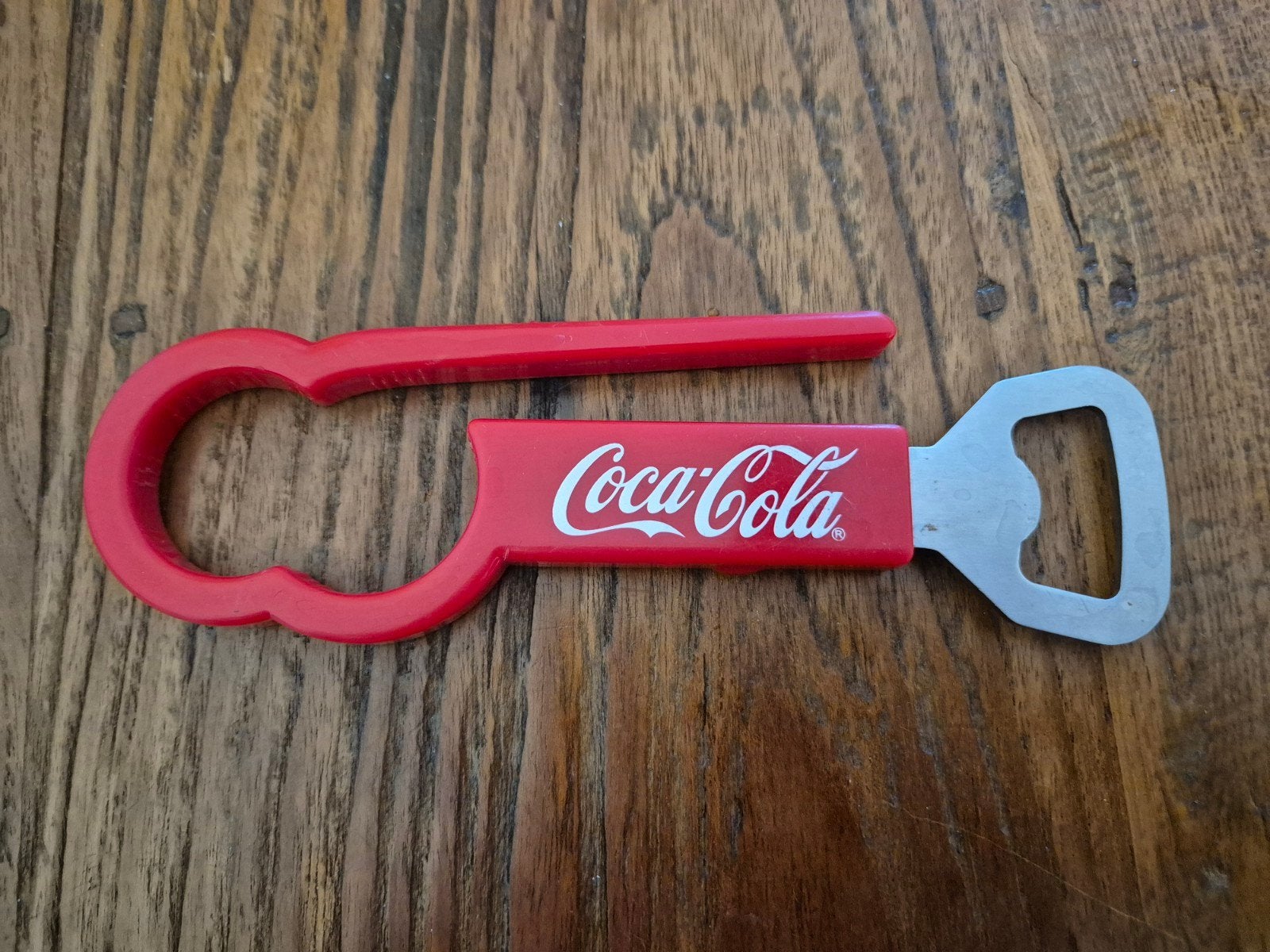Originele Coca-Cola 3-in-1 flesopener & blikopener – 16 cm, Ophalen of Verzenden, Gebruikt, Gebruiksvoorwerp