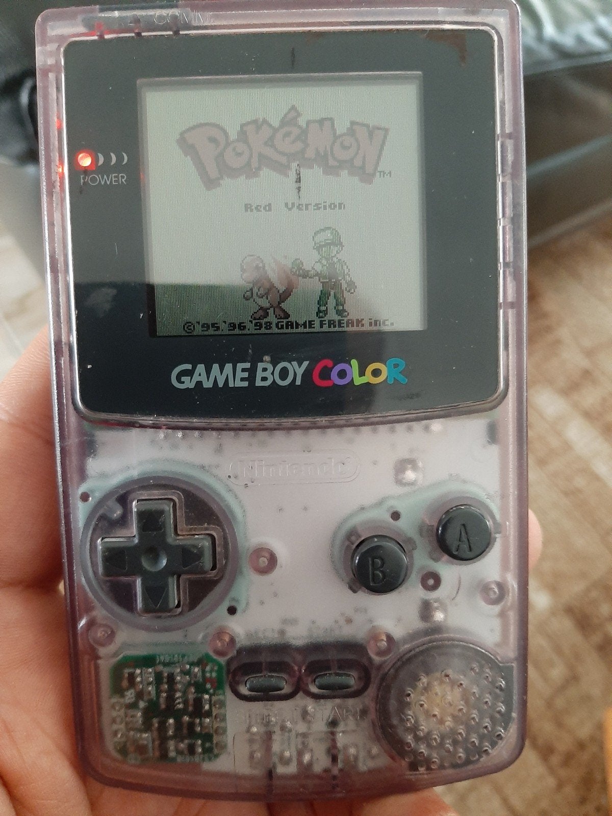 Game Boy Color met Pokémon Red Version, Gebruikt, 1 speler, Ophalen of Verzenden, Role Playing Game (Rpg)