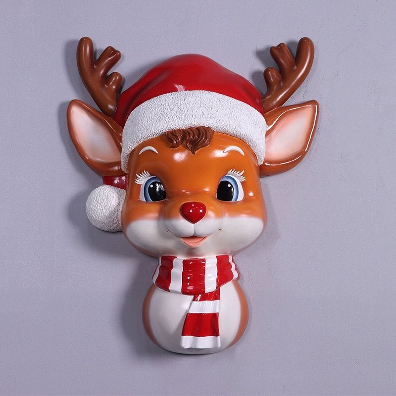 Cute Reindeer Wall Decor – Rendier Hoogte 78 cm, Ophalen, HorecaBeelden, Nieuw, HorecaBeelden
