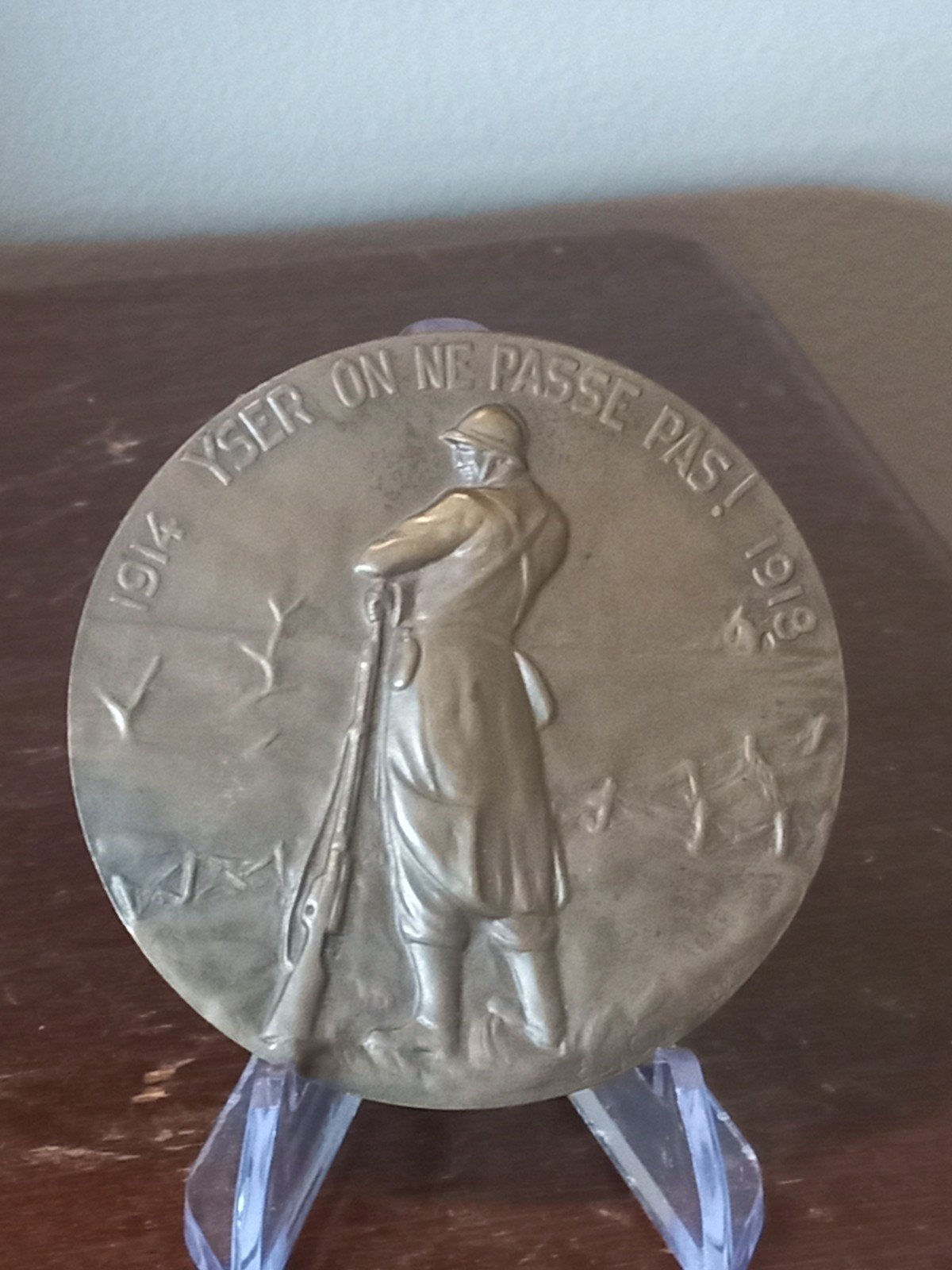 WO1 Belgische IJzeren Penning - Yser On Ne Passe Pas!, Ophalen of Verzenden
