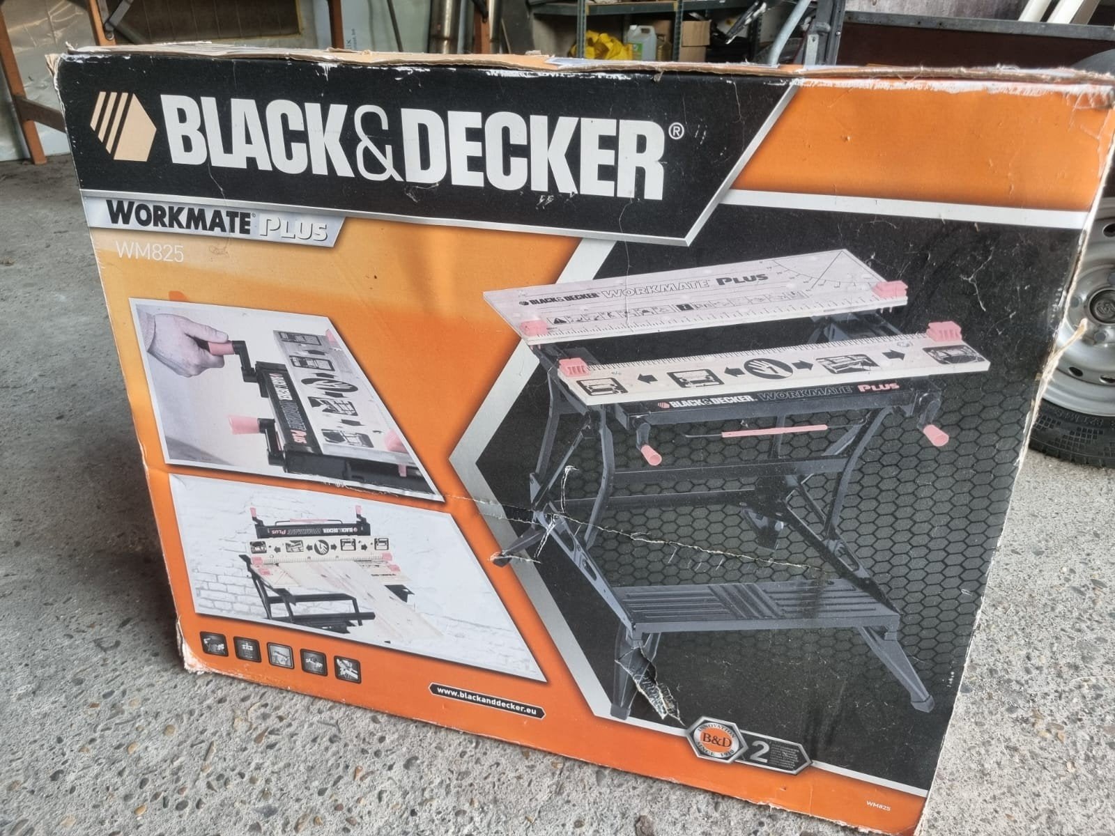 Black & Decker opvouwbare Workmate Plus WM825, Ophalen, Nieuw, 70 tot 120 cm, Bankschroef