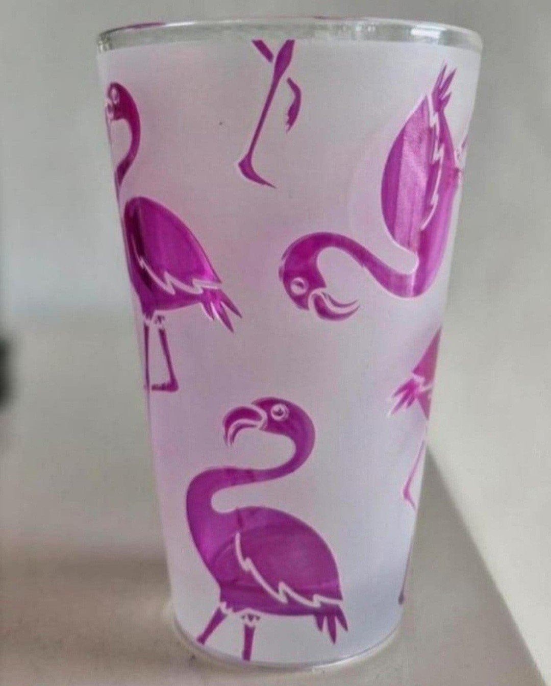 Cerve Flamingo Glas - Made in Italy, Ophalen of Verzenden, Zo goed als nieuw, Roze, Overige merken