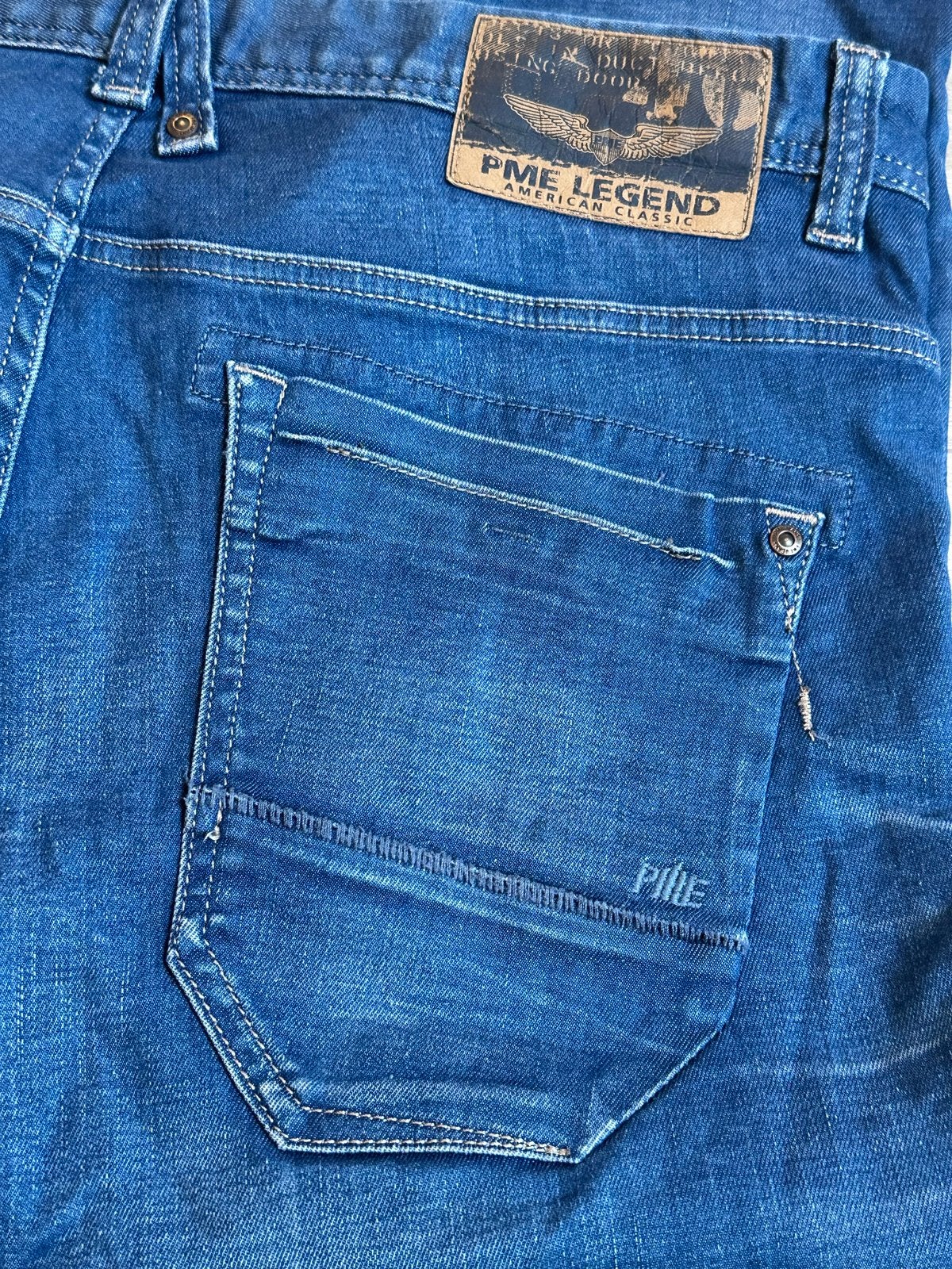 PME Legend Skyhawk Jeans W38 L34 Slim Fit Comfort Stretch, Ophalen of Verzenden, Gedragen, Blauw, W36 - W38 (confectie 52/54)