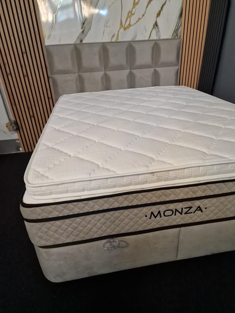 Luxe tweepersoons boxspring - 160 x200, Onbekend, Tweepersoons, Ophalen of Verzenden, Zo goed als nieuw