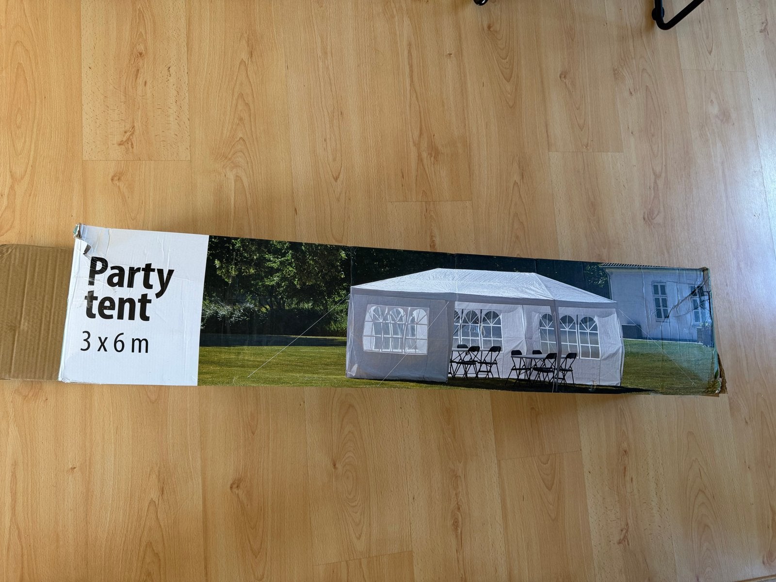 Partytent 3x6m - Zo goed als nieuw, slechts één keer gebruik, Ophalen of Verzenden, Zo goed als nieuw