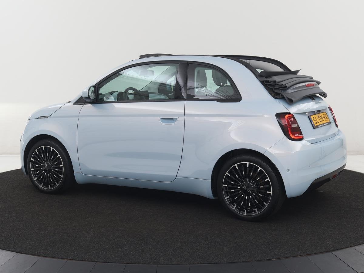 Fiat 500e Cabrio Icon 42 kWh | SOH 90,5% | 3 Fase | Adaptive, Auto's, Fiat, Stof, Gebruikt, 118 pk, Cabriolet