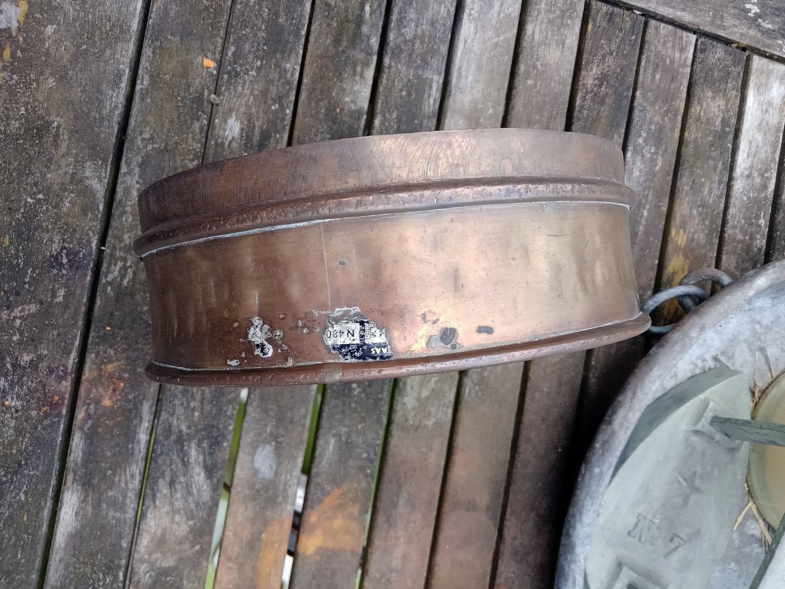 Amerikaanse Lab Zeef - Vintage Koperen Zeef, Ophalen of Verzenden