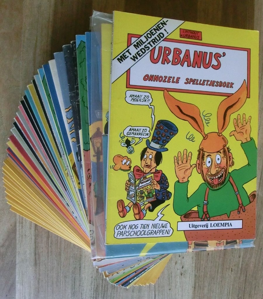 Nog 34 stripboeken uit de reeks van Urbanus, Meerdere stripboeken, Ophalen of Verzenden, Gelezen