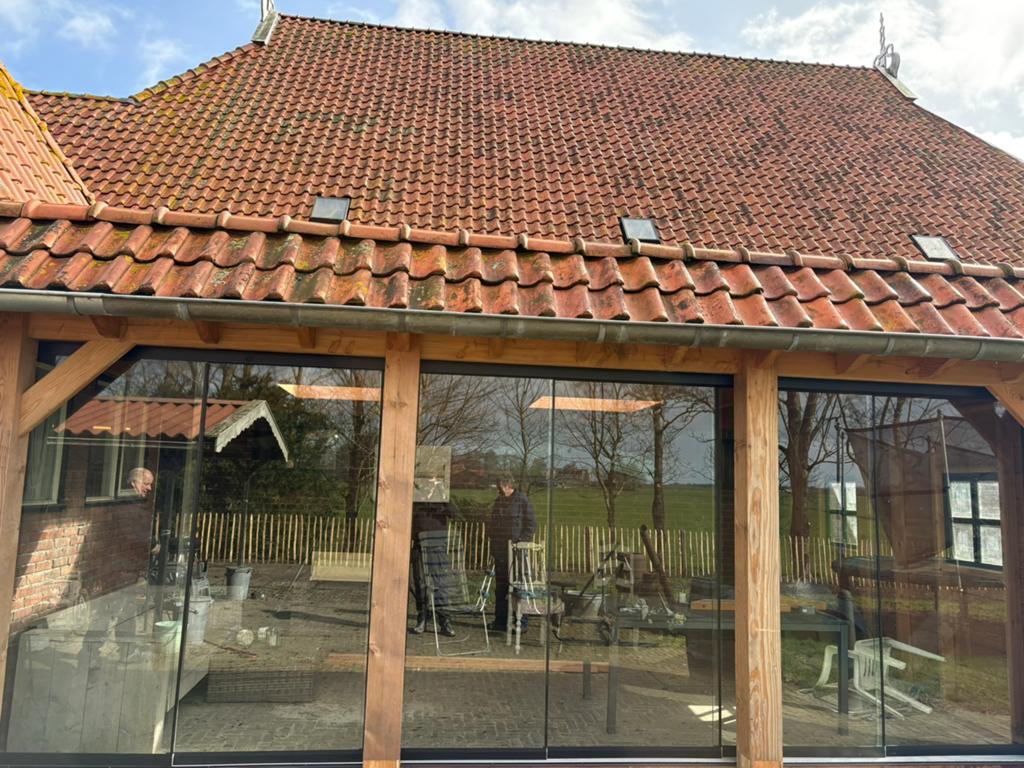 Glazen schuifwanden zomeraanbieding, Tuin en Terras, Overkappingen, Ophalen, Nieuw, Overige typen