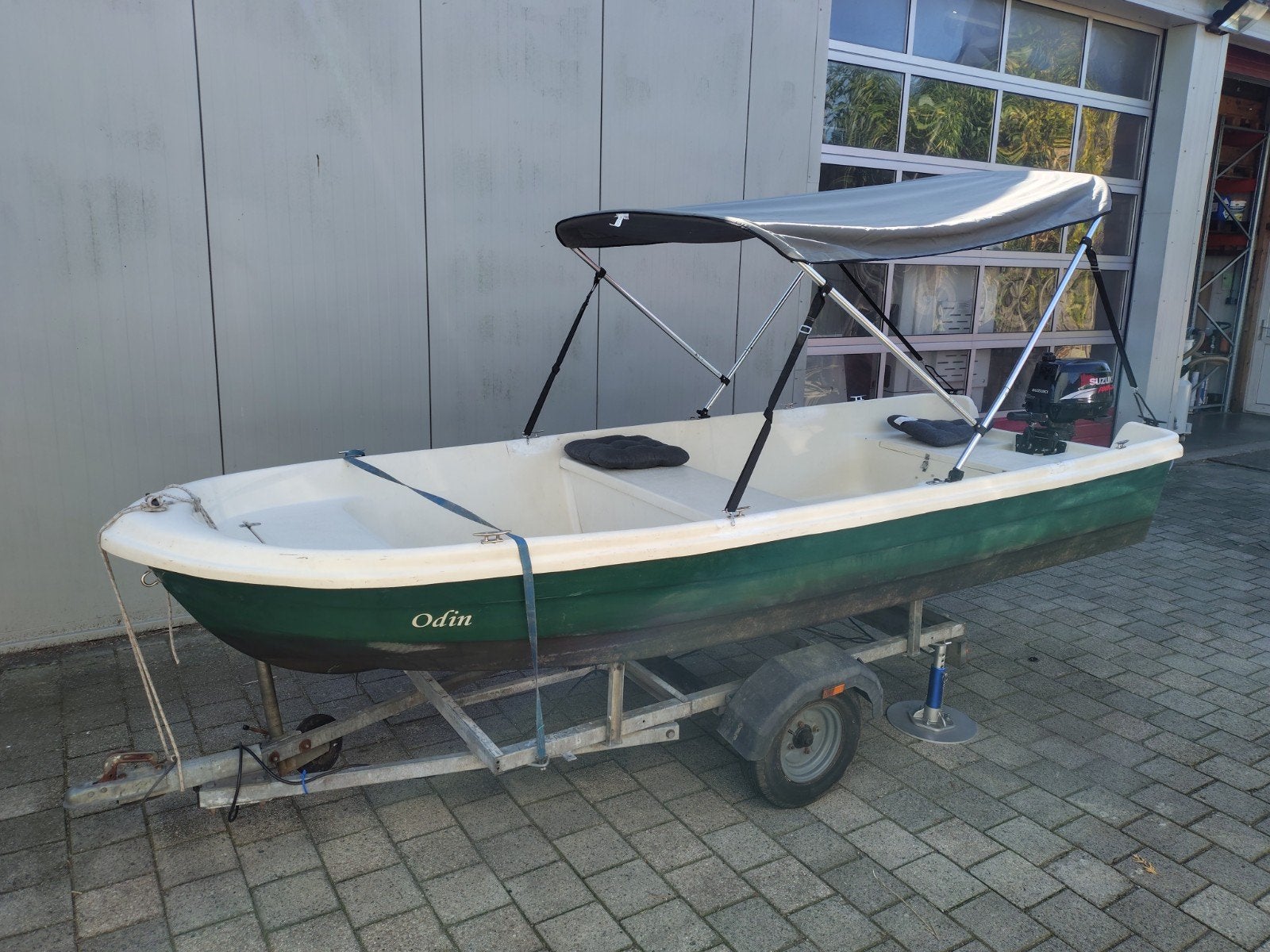 tour / visboot met Suzuki 5 PK buitenboordmotor, Ophalen, Overige merken, Gebruikt, 4 m