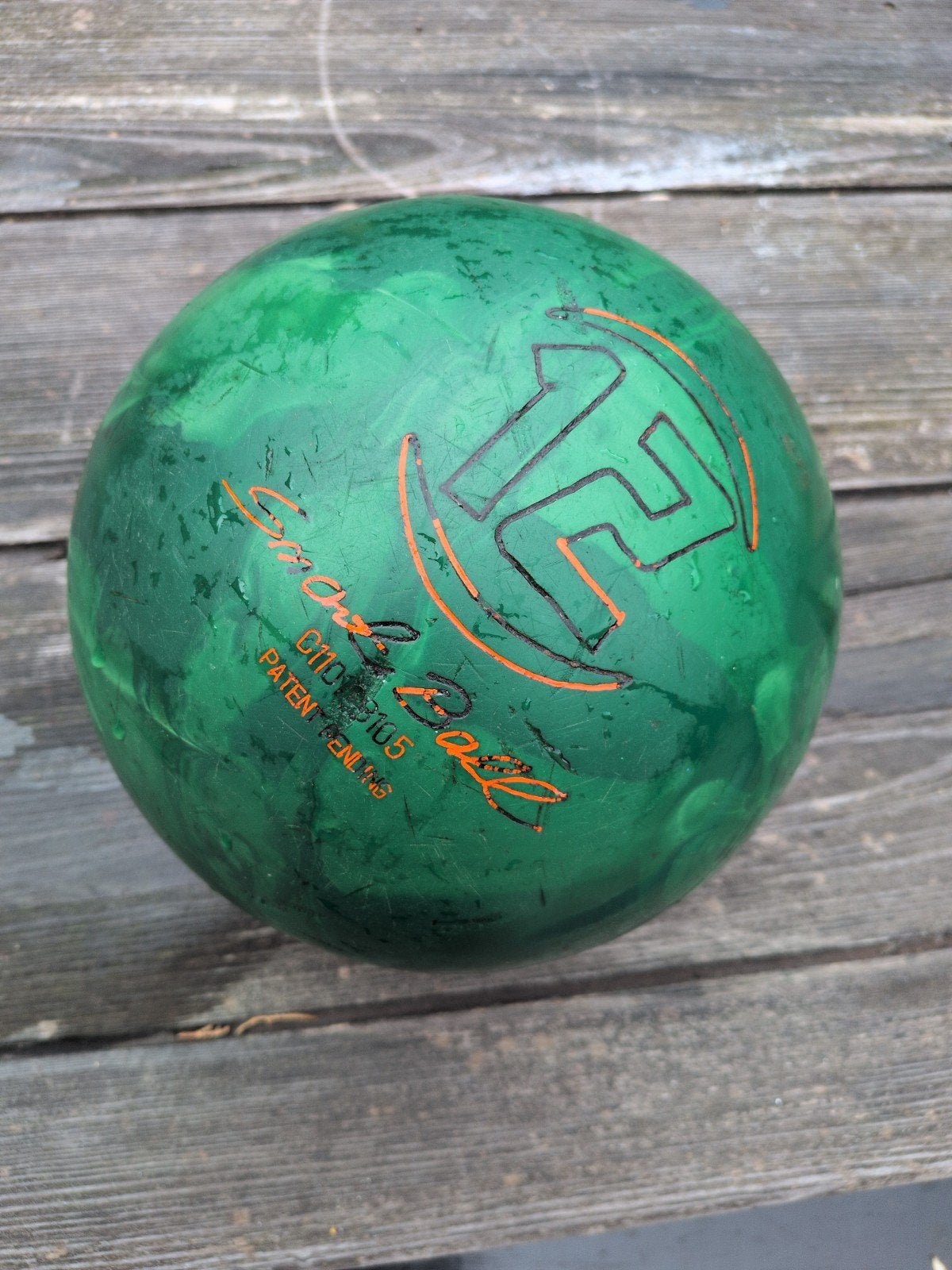 Groene bowlingbal 12 lbs, Ophalen of Verzenden, Gebruikt, Overige typen