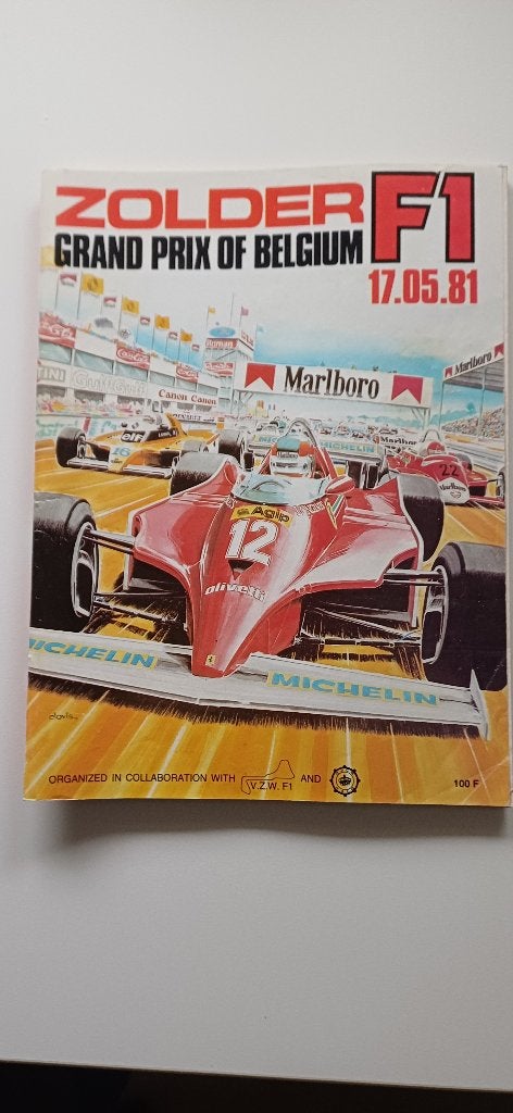 Formule 1 GP België 1981 off. programmaboekje Zolder, Ophalen of Verzenden, Zo goed als nieuw, Formule 1