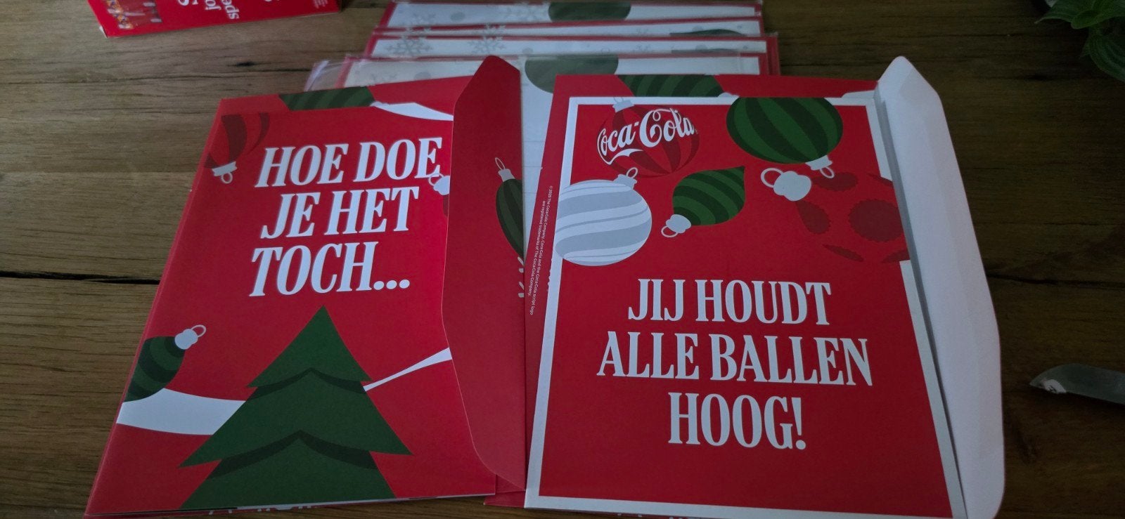 10 kaarten met enveloppe van Coca-Cola, Ophalen of Verzenden, Nieuw