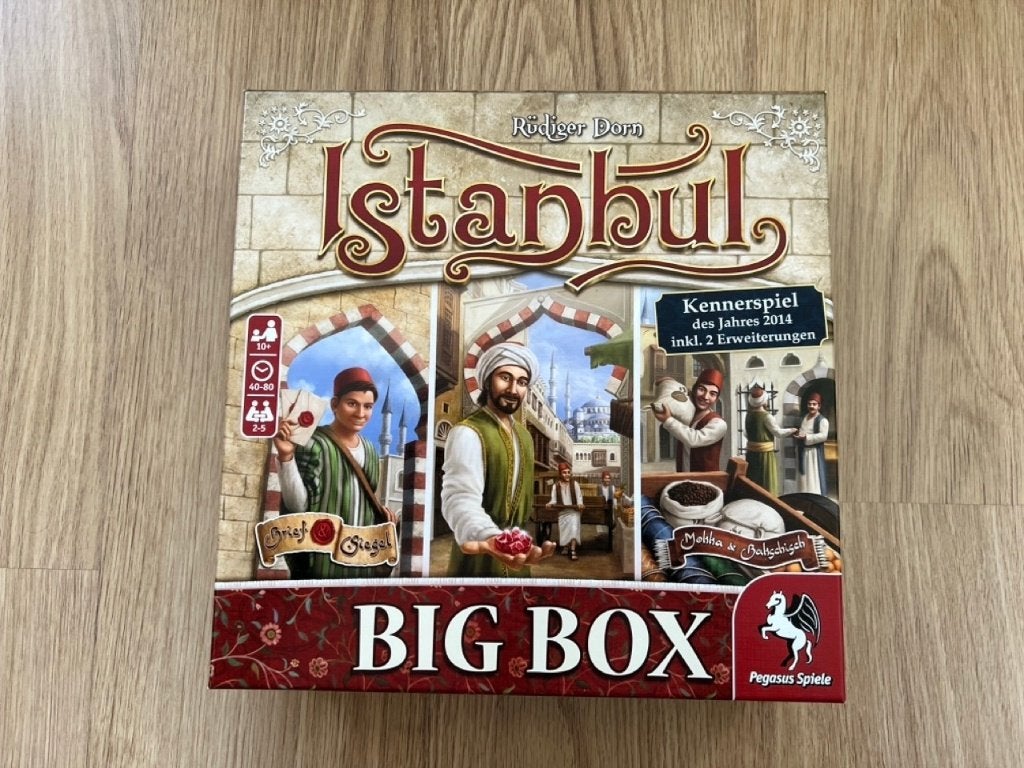 Istanbul Big Box board game w. metal coins, insert & promos, Hobby en Vrije tijd, Ophalen of Verzenden, Zo goed als nieuw