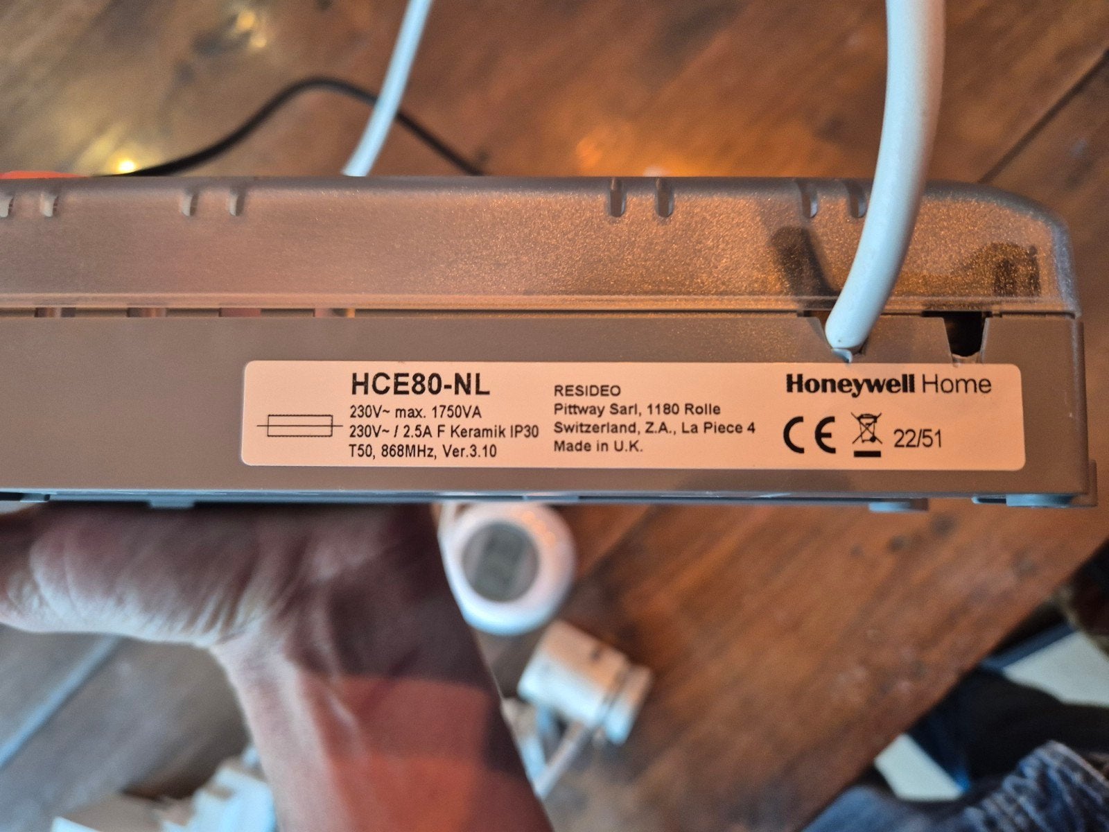 Honeywell Home Evohome HCE80-NL Smart Thermostaat Set, Ophalen of Verzenden, Slimme thermostaat, Gebruikt