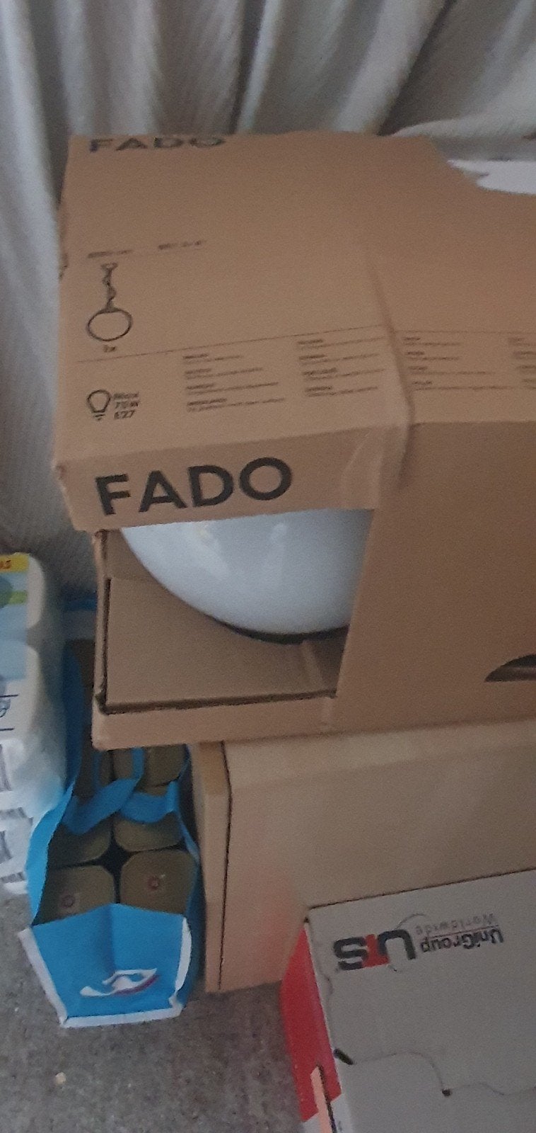 IKEA FADO hanglamp, wit, 30 cm, Ophalen, Nieuw, E27 (groot), Glas