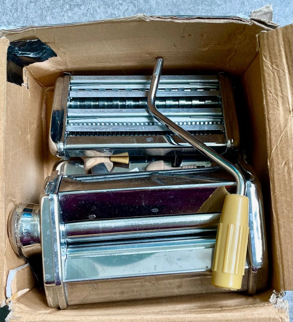 pasta machine, Zilver, Ophalen of Verzenden, Zo goed als nieuw, Metaal