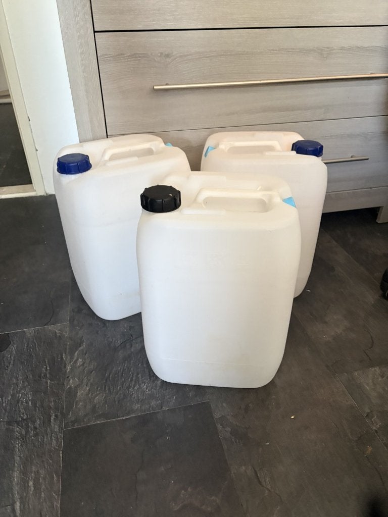 Ecofit jerrycan Merk Mauser 20 ltr 3 Stuks, Ophalen, Zo goed als nieuw