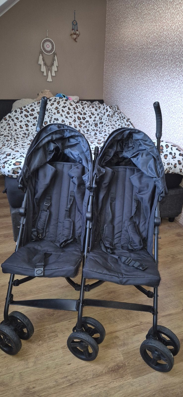 dubbele (tweeling) buggy, Ophalen, Gebruikt, Kinderwagen of Buggy