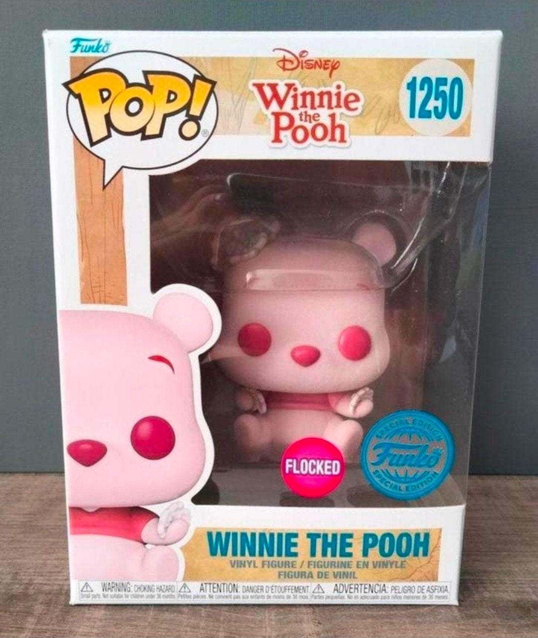 1250 Winnie The Pooh Disney Flocked Special Funko Pop, Ophalen of Verzenden, Zo goed als nieuw