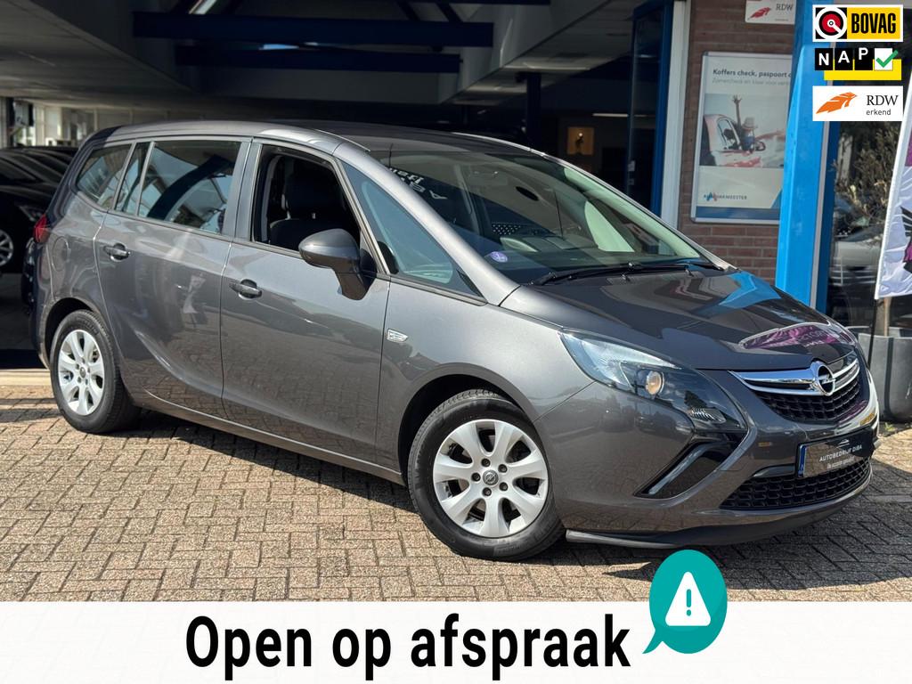 Opel Zafira Tourer 1.4 Business Edition 7p. 2012, Auto's, Opel, Euro 5, Stof, 1250 kg, Zwart