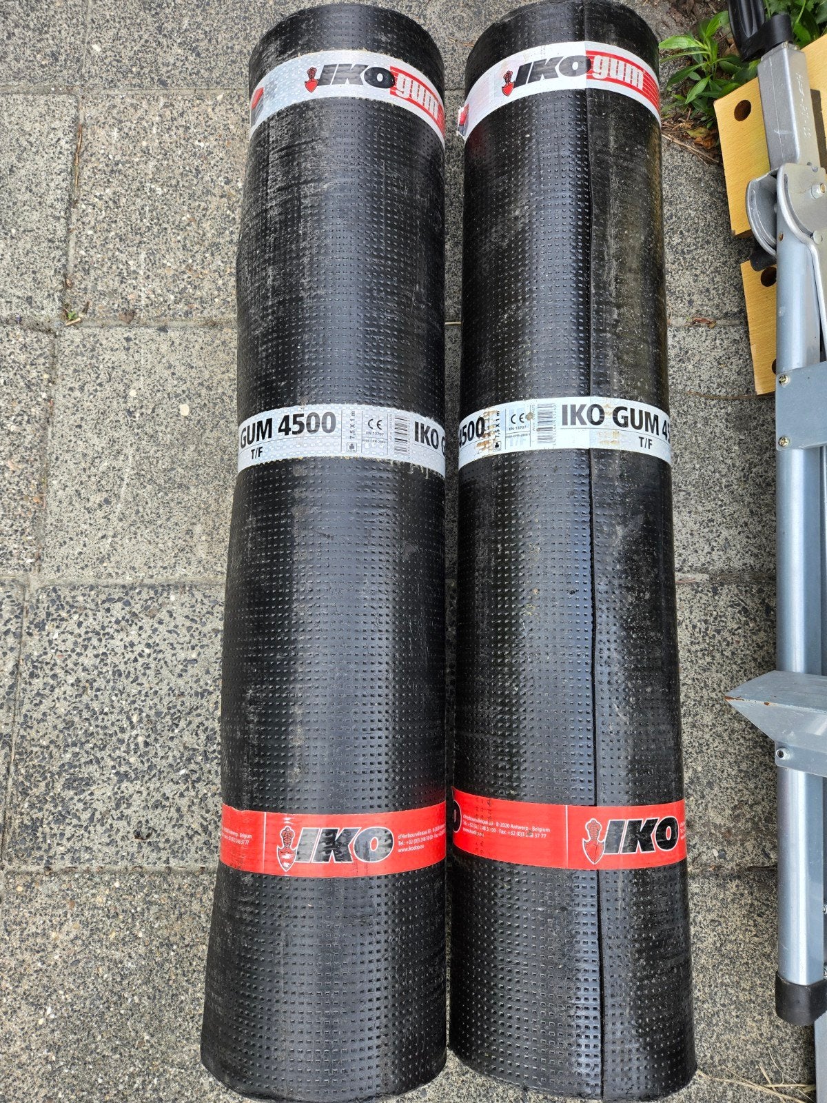 IKO gum 4500 dakleer 2 rollen, Ophalen, Overige materialen, Zwart, Nieuw
