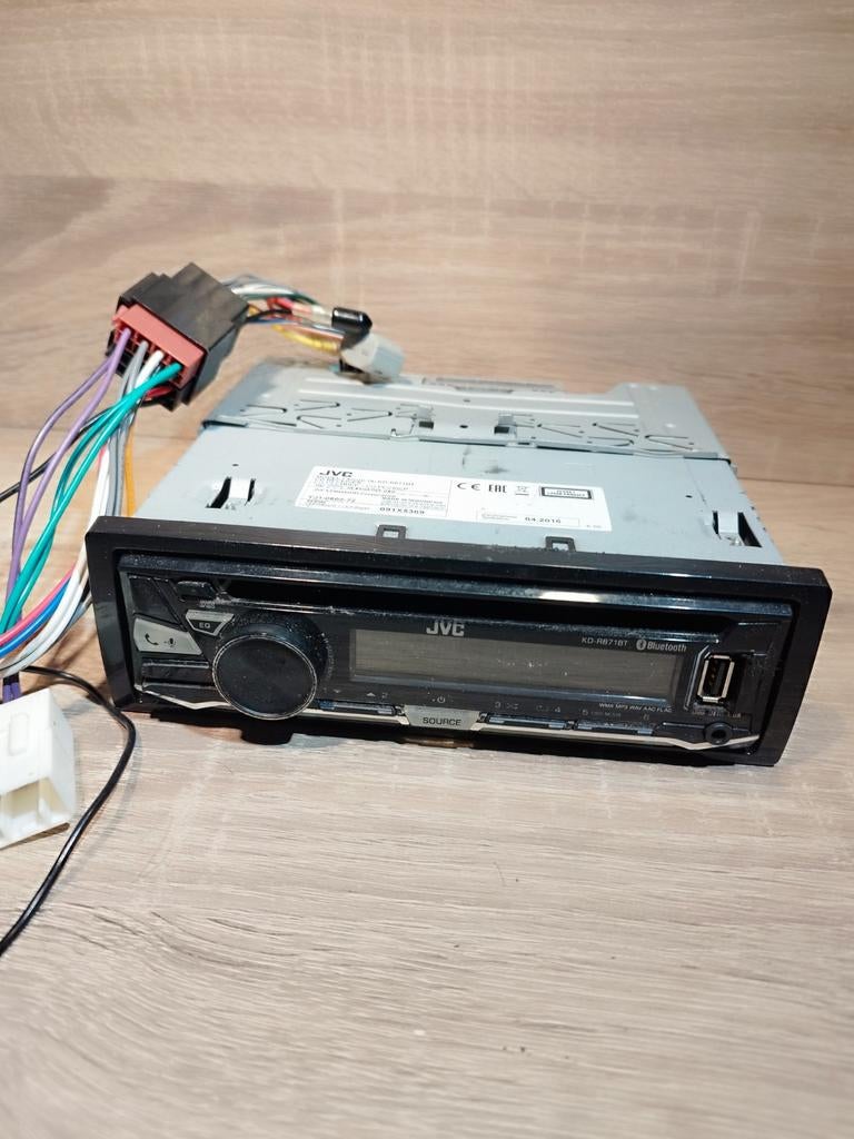JVC Autoradio KD-R871BT met kabelboom - Bluetooth/USB, Ophalen of Verzenden, Gebruikt