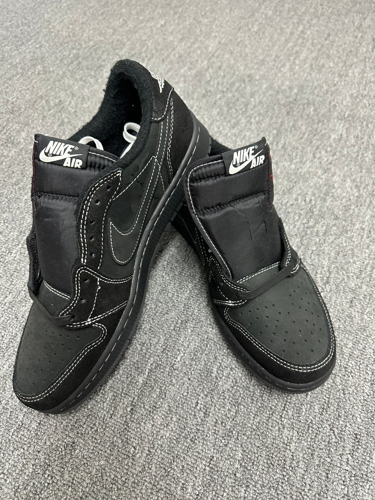 Jordan  Travis Scott Air Jordan 1 Low OG Barb 4.0, Kleding | Heren, Schoenen, Verzenden, Zo goed als nieuw, Zwart