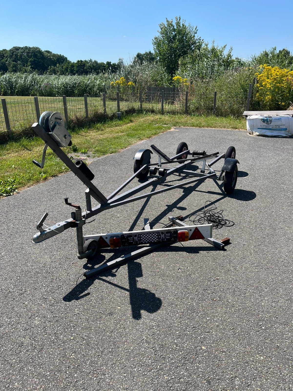 Boottrailer, Watersport en Boten, Bootonderdelen, Ophalen, Zo goed als nieuw, Overige typen, Zeilboot of Motorboot