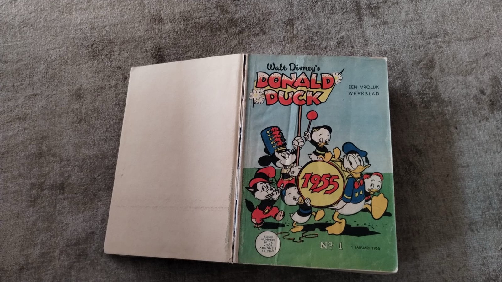 Donald duck jaargang 1955 compleet ingebonden heel mooi, Complete serie of reeks, Ophalen of Verzenden, Gelezen