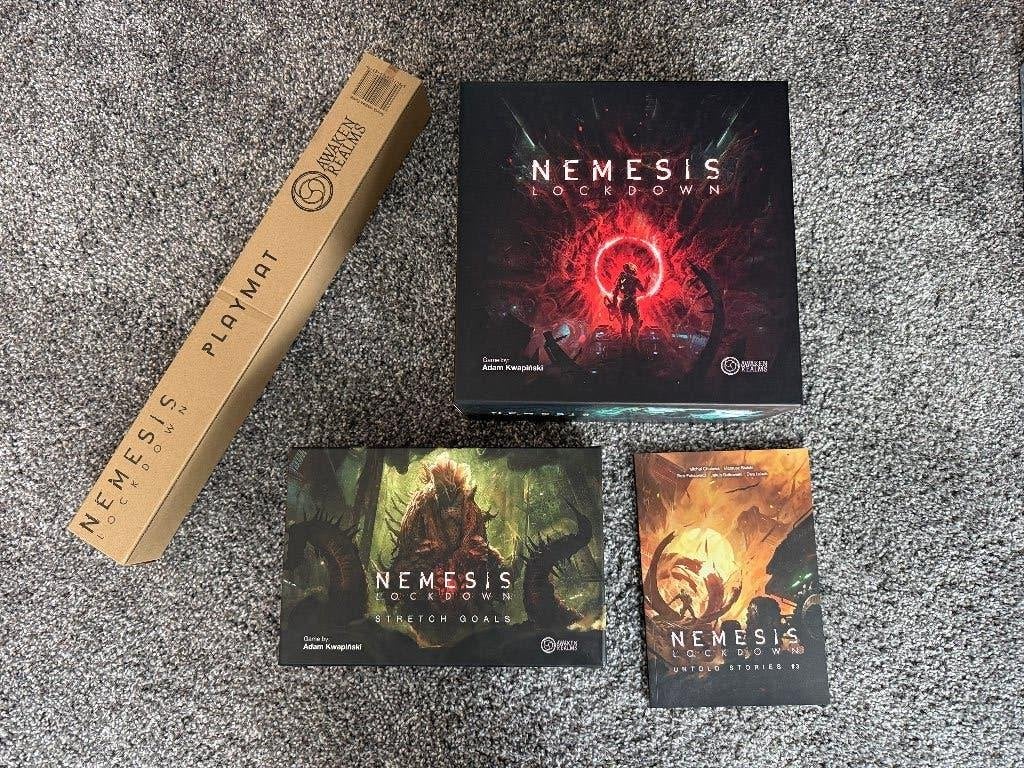 (Kickstarter) Nemesis Lockdown geschilderd, Een of twee spelers, Ophalen of Verzenden, Zo goed als nieuw, Awaken Realms