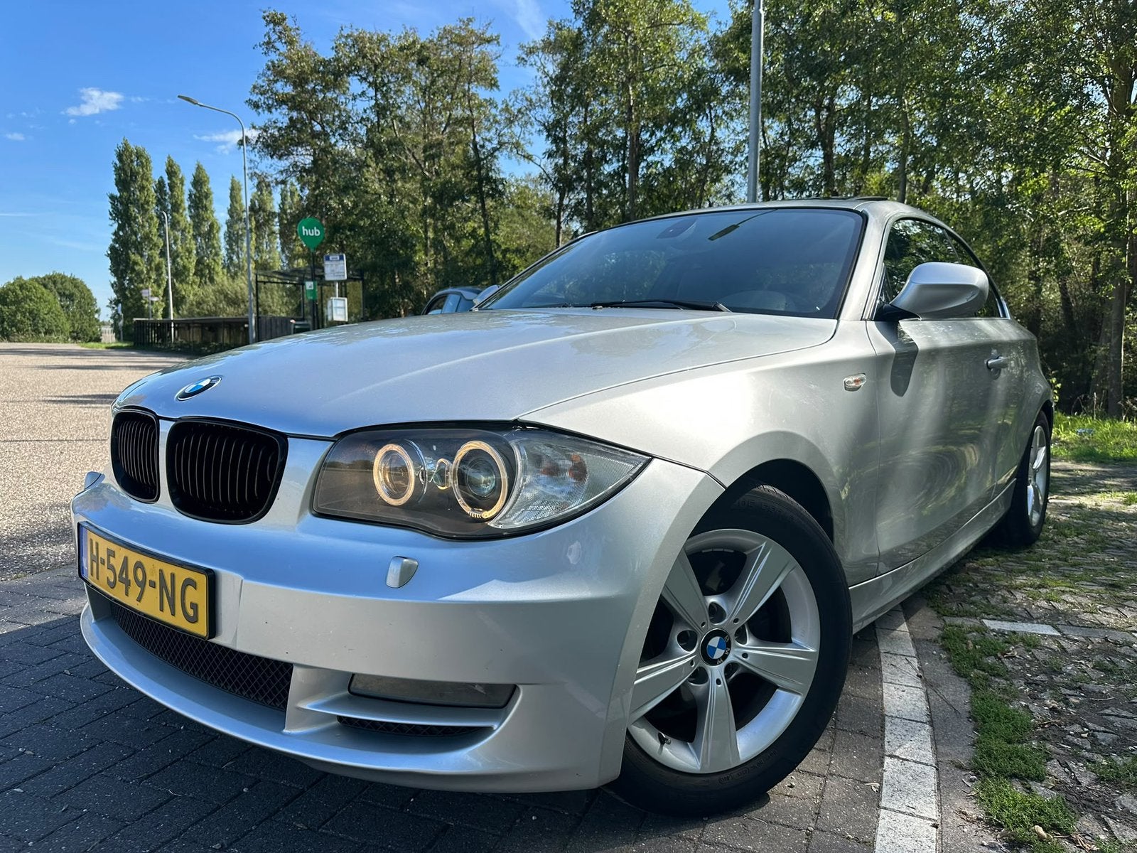 BMW 1-Serie 120I Coupe 2010 Grijs, Auto's, 1-Serie, Euro 5, 1995 cc, 4 cilinders
