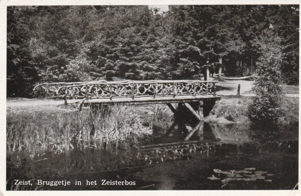 zeist- bruggetje zeisterbos, Ophalen of Verzenden, 1940 tot 1960, Utrecht