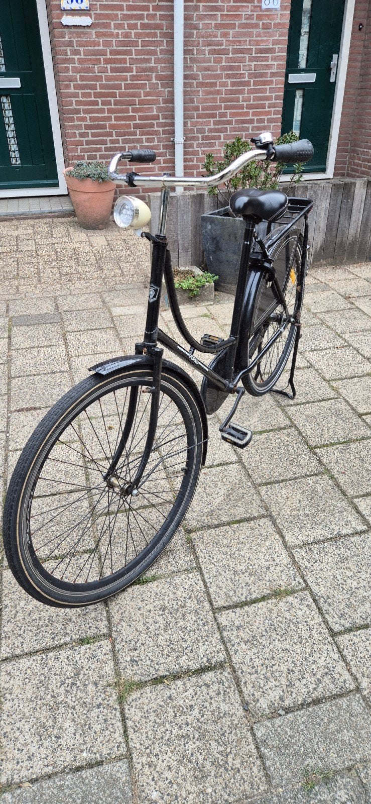 Popal Daily Dutch Basic Damesfiets - Zwart, Fietsen en Brommers, Fietsen | Dames | Damesfietsen, Terugtraprem, Gebruikt, 50 tot 53 cm