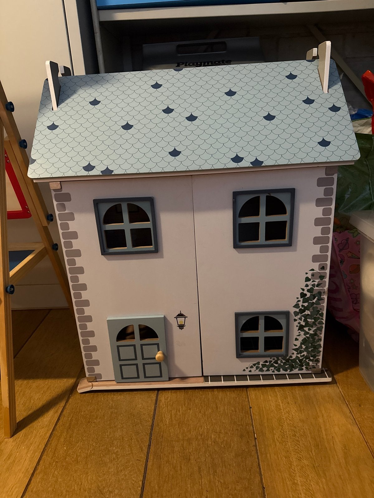 Houten poppenhuis, Kinderen en Baby's, Ophalen, Zo goed als nieuw, Poppenhuis
